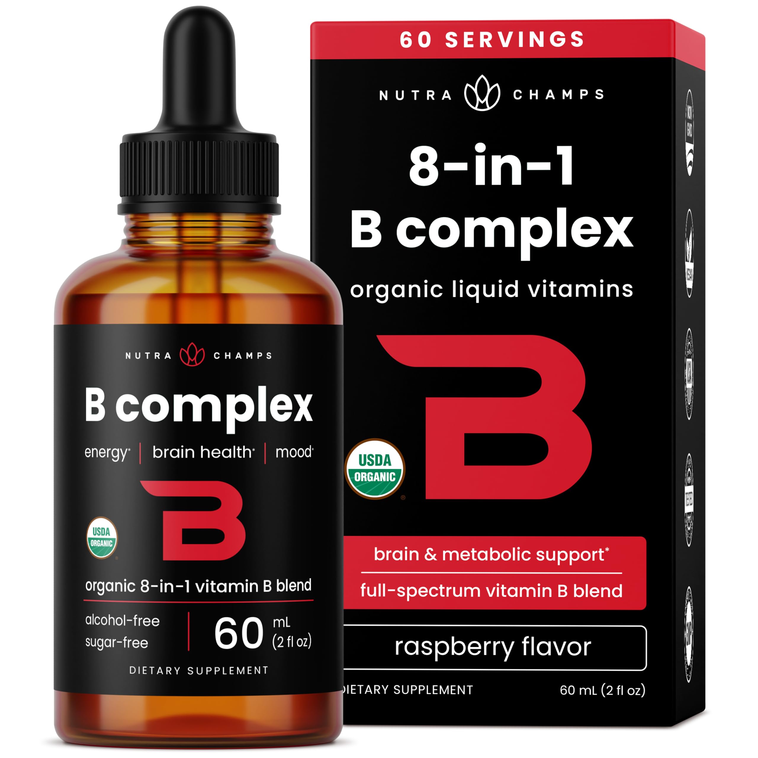 NutraChamps B-Complex Liquid Drops 57g front view