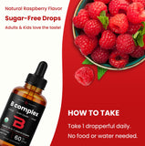 NutraChamps B-Complex Liquid Drops label close-up