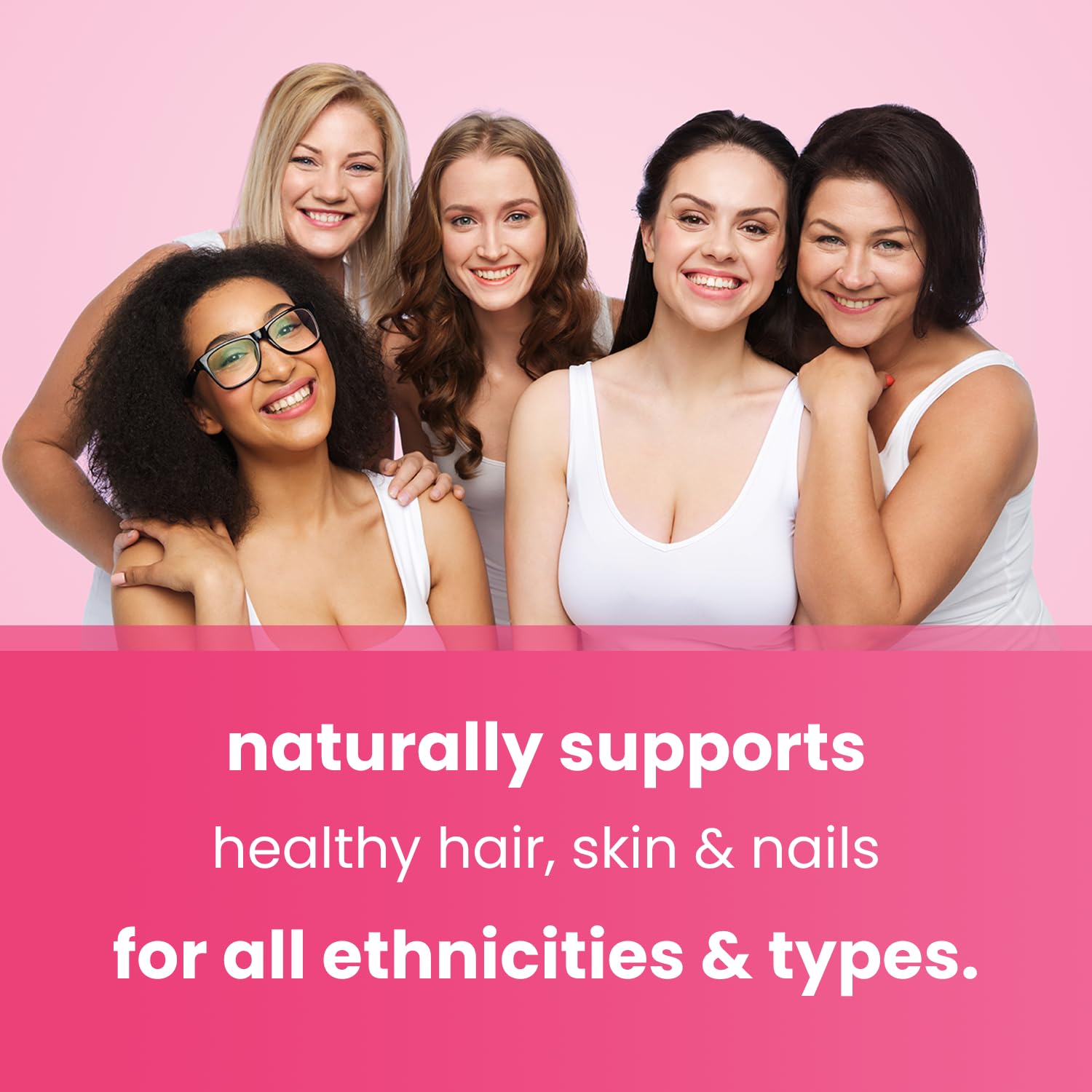 NutraChamps Biotin+ Gummies back view with nutritional information