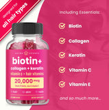 NutraChamps Biotin+ Gummies packaging side view