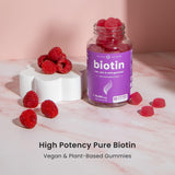 NutraChamps Biotin Gummies side view packaging