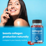NutraChamps Collagen Gummies on a wooden table