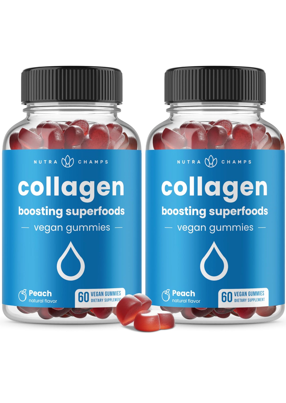 NutraChamps Collagen Gummies packaging front view
