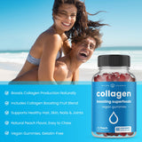 NutraChamps Collagen Gummies showing nutritional information