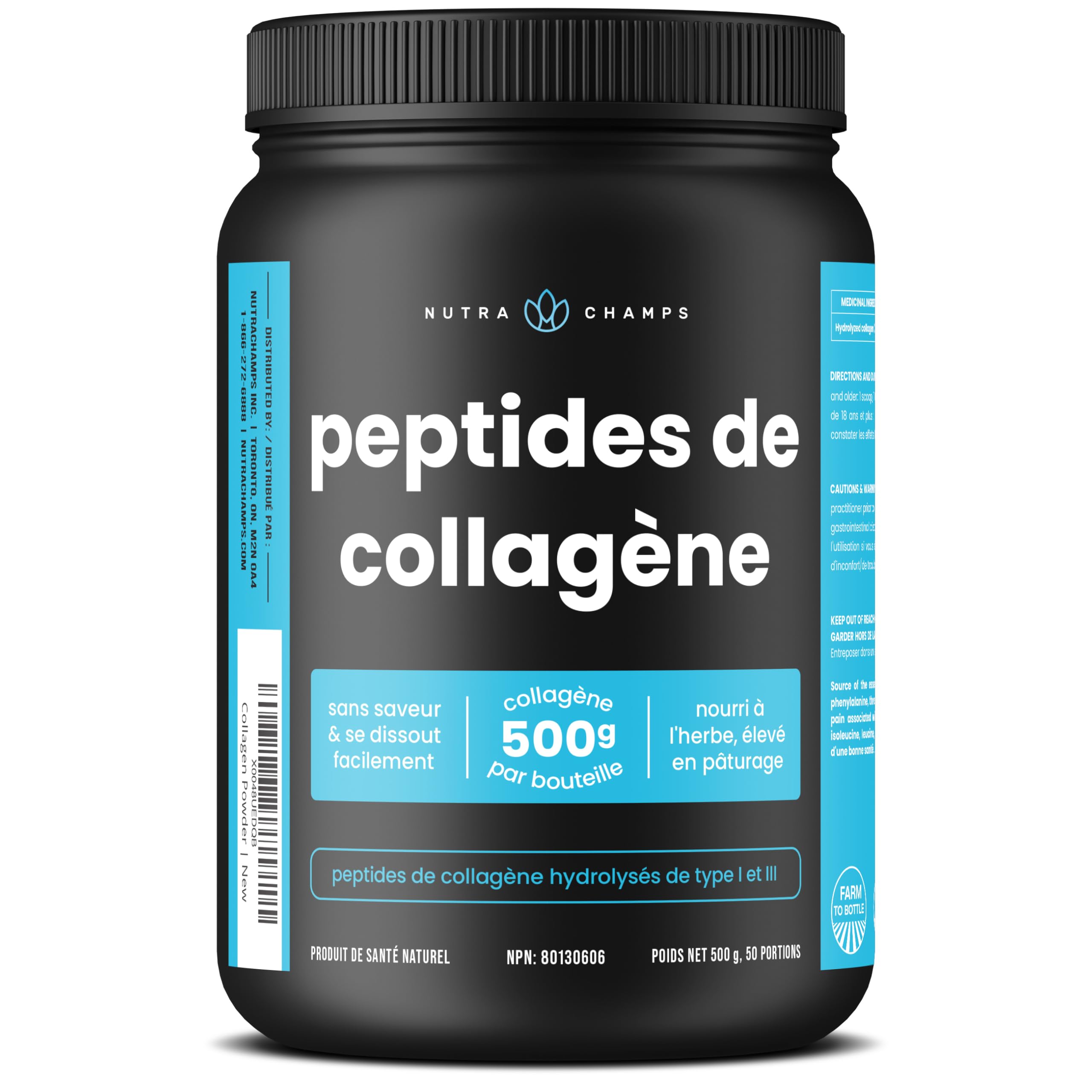 NutraChamps Collagen Powder 272g packaging