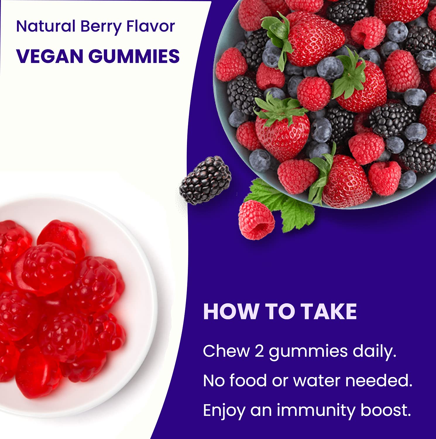 NutraChamps Elderberry Gummies natural berry flavour