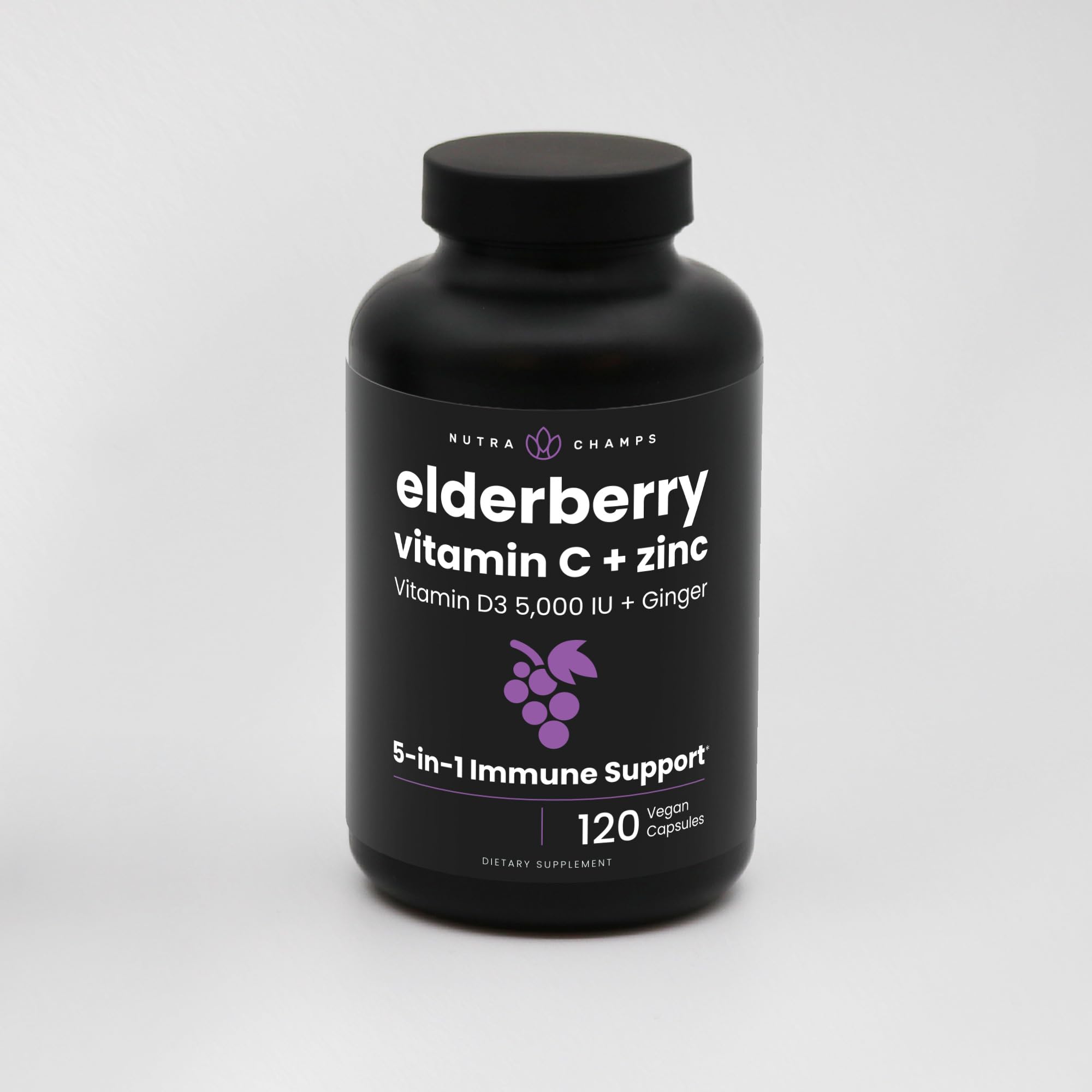 NutraChamps Elderberry Supplement packaging
