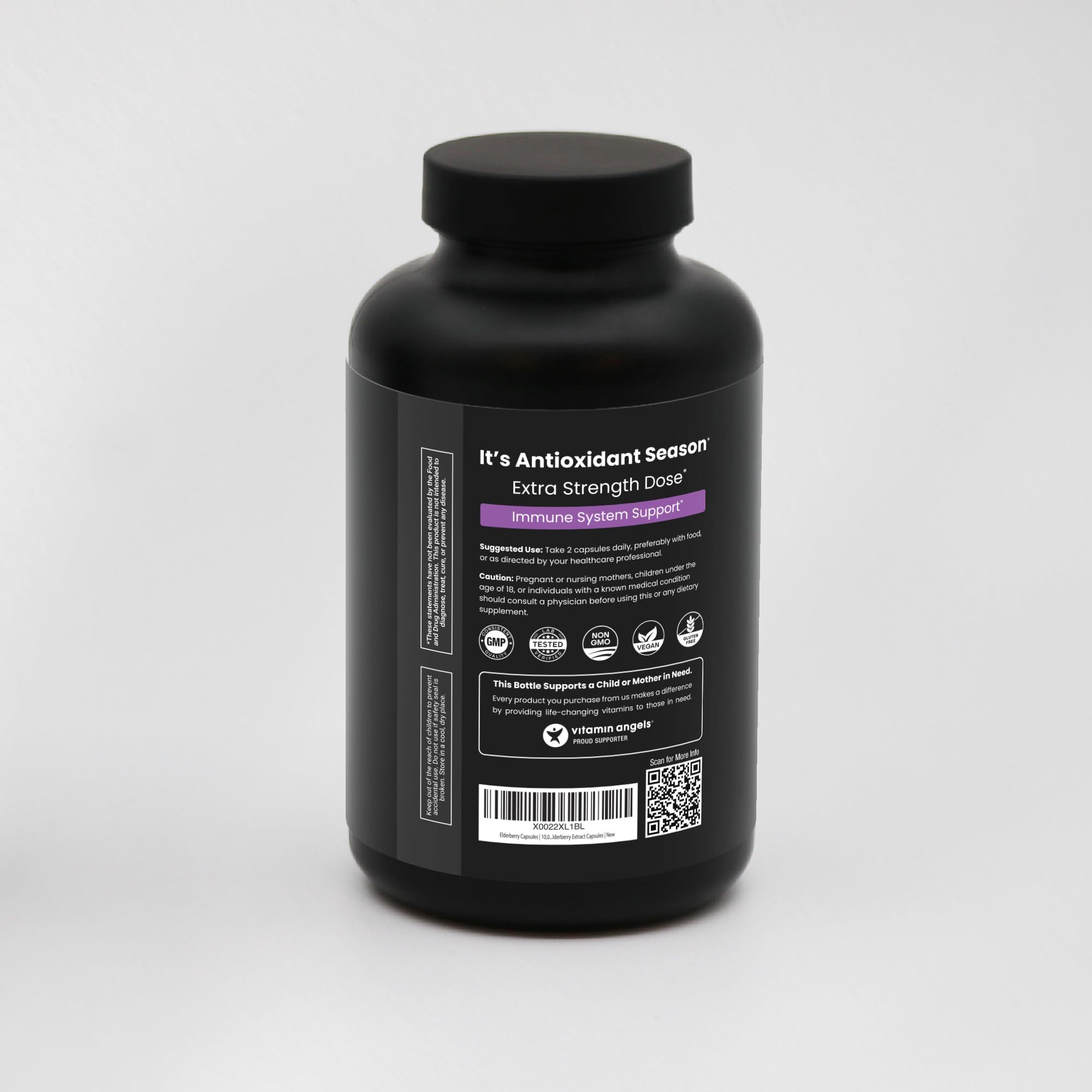NutraChamps Elderberry Supplement product label close-up