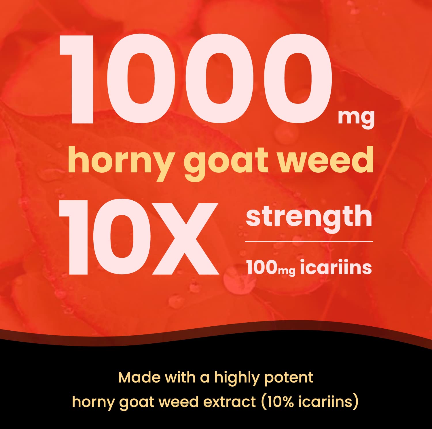NutraChamps Horny Goat Weed product with herbal background