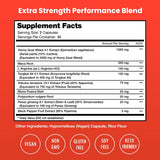 NutraChamps Horny Goat Weed supplement label showing ingredients