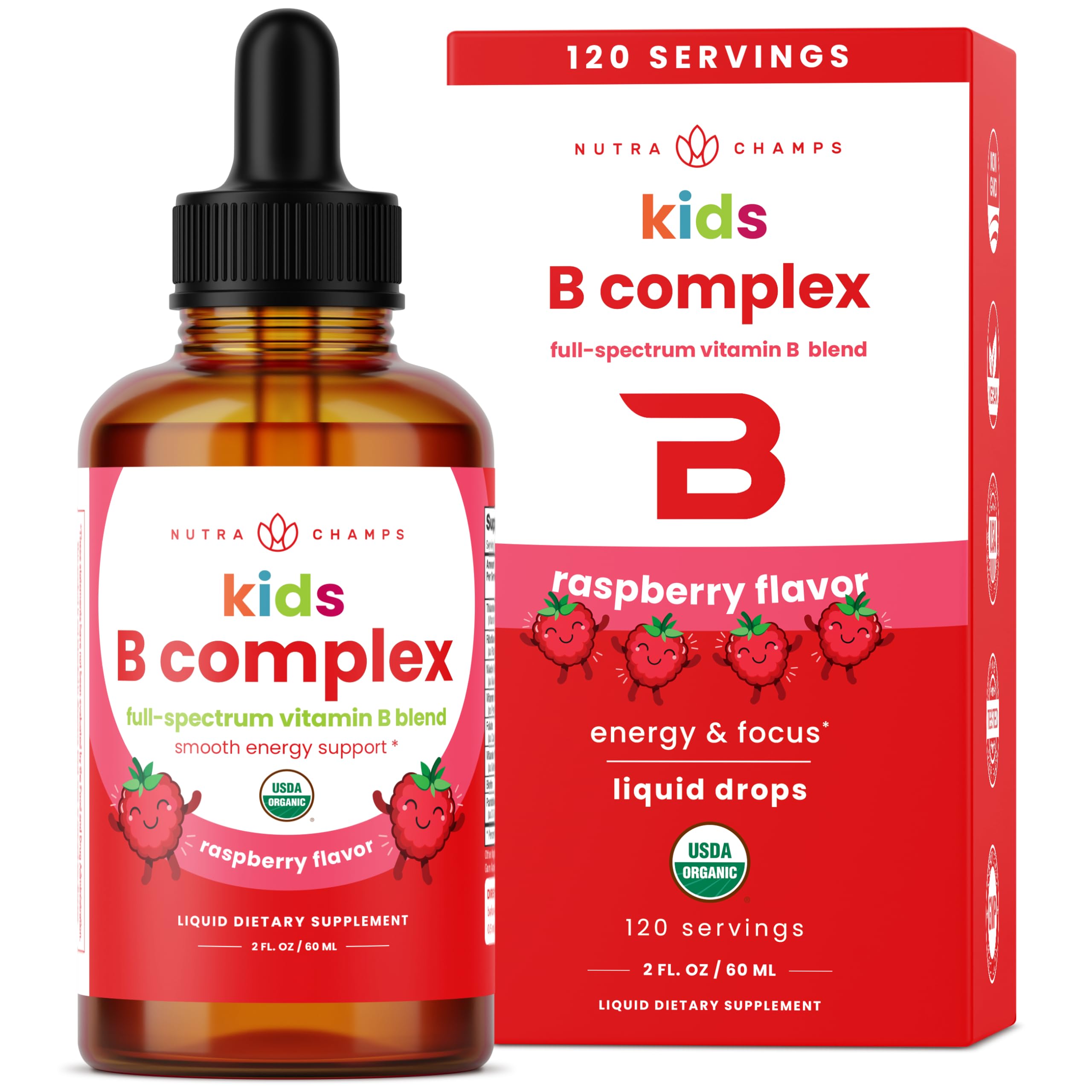 NutraChamps Kids B Complex Liquid Drops front view