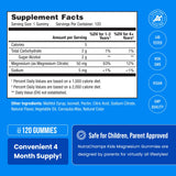 NutraChamps Kids Magnesium Gummies bottle with a child smiling