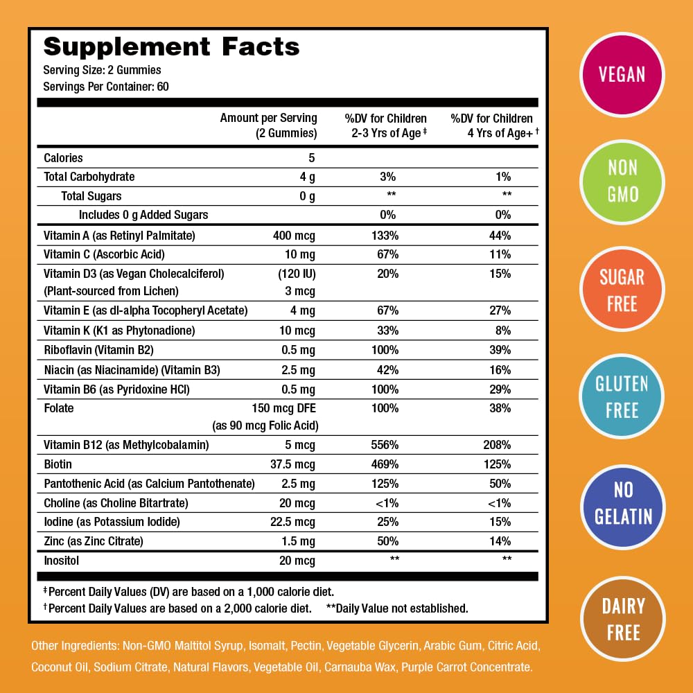 NutraChamps Kids Multivitamin Gummies bottle side view