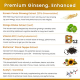 NutraChamps Korean Red Ginseng Extract label details