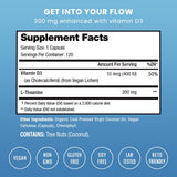 NutraChamps L-Theanine 200mg vegan liquid capsules packaging