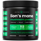 NutraChamps Lion's Mane Mushroom Powder front view packaging