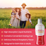 NutraChamps Liquid Multivitamin 980g back view with ingredient list