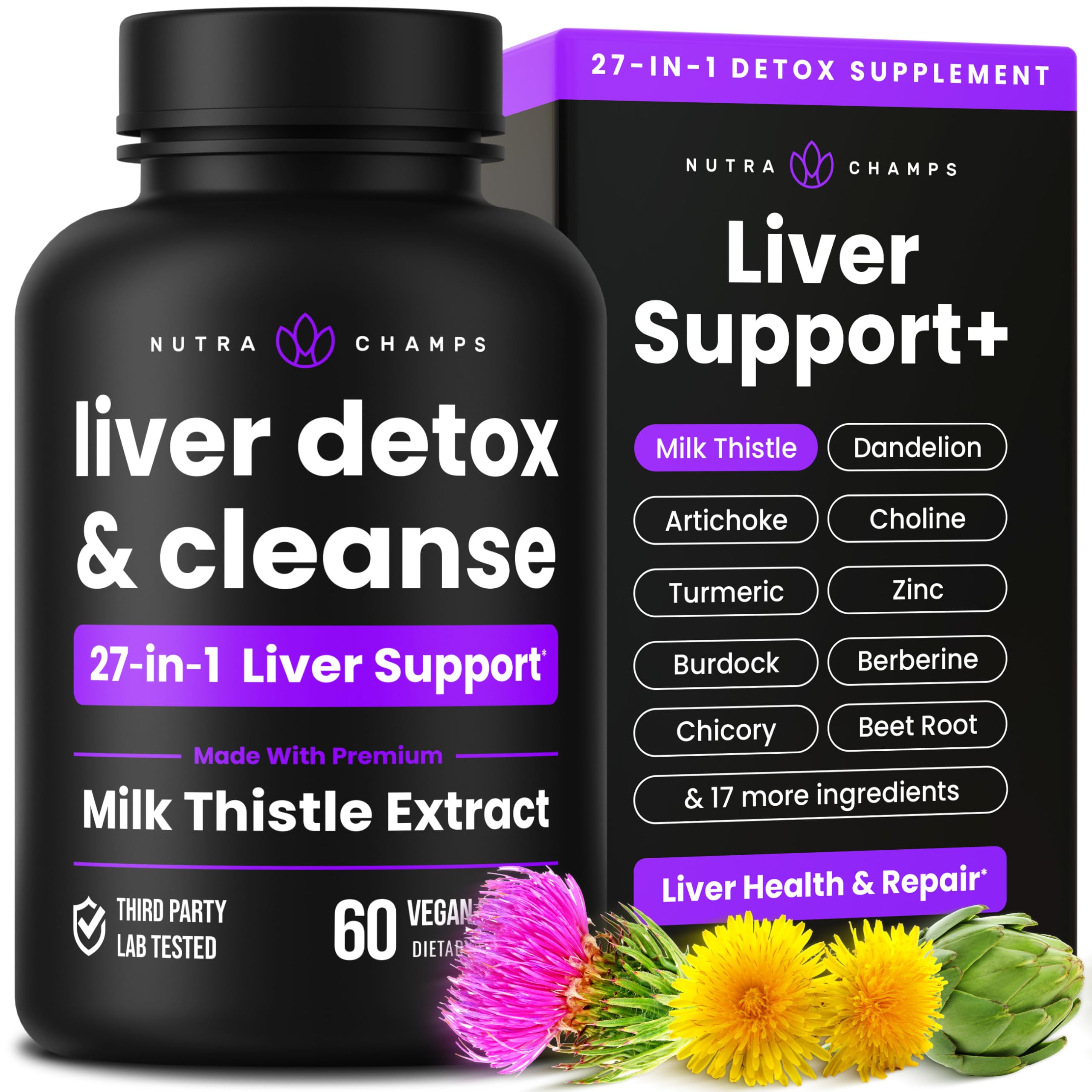 NutraChamps Liver Supplement 100g front view