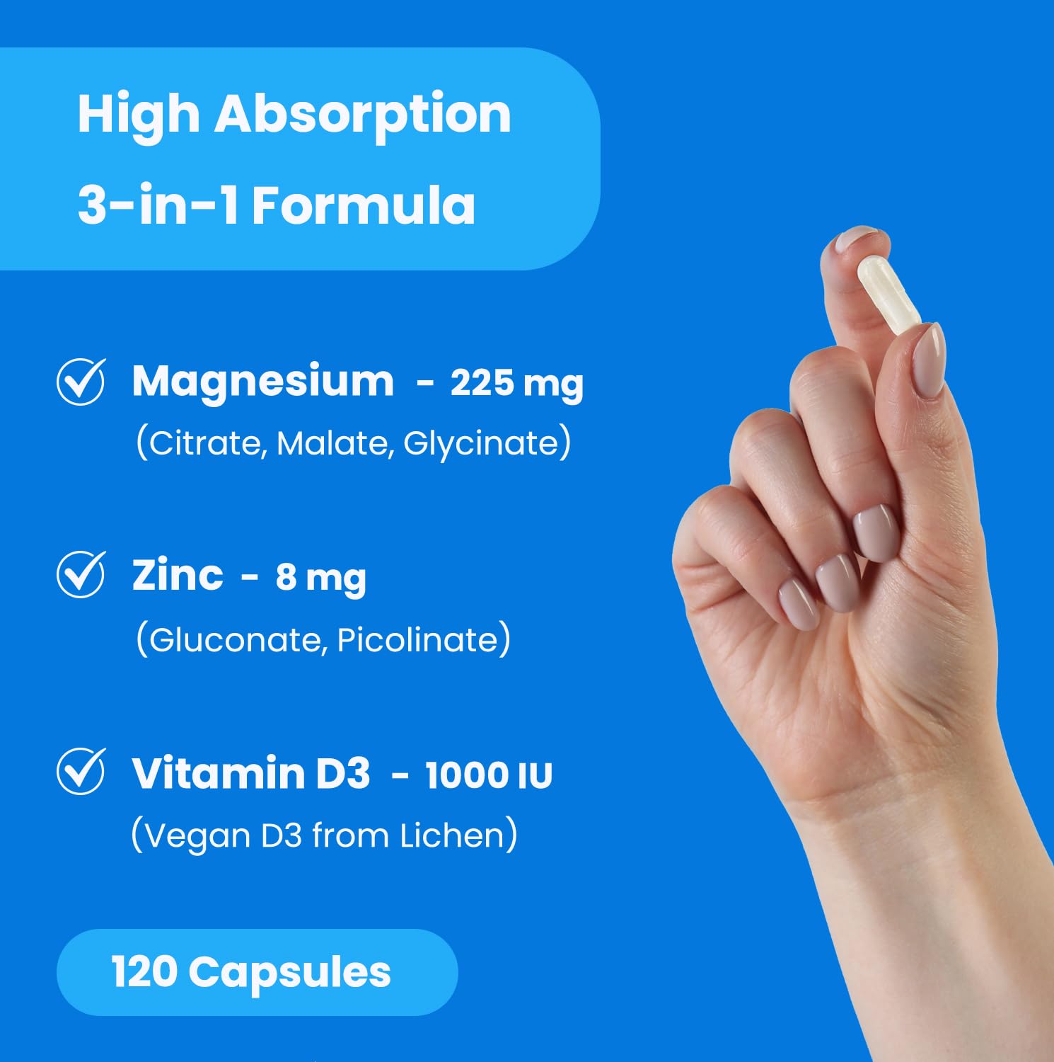 NutraChamps Magnesium Supplement bottle with label