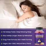 NutraChamps Melatonin Gummies side view with natural berry flavour