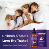 NutraChamps Melatonin Sleep Drops 57g bottle on a table