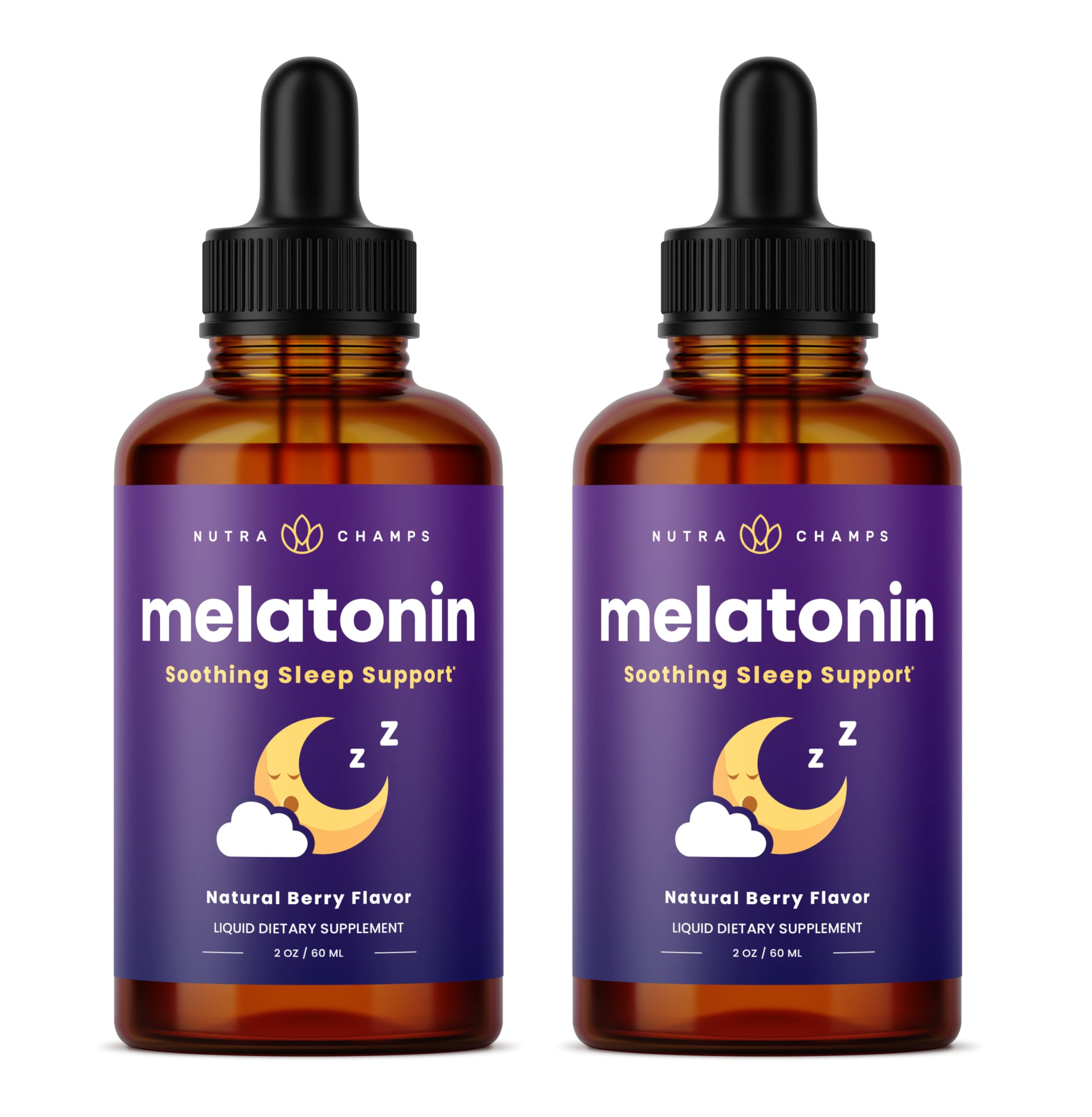 NutraChamps Melatonin Sleep Drops 57g front view