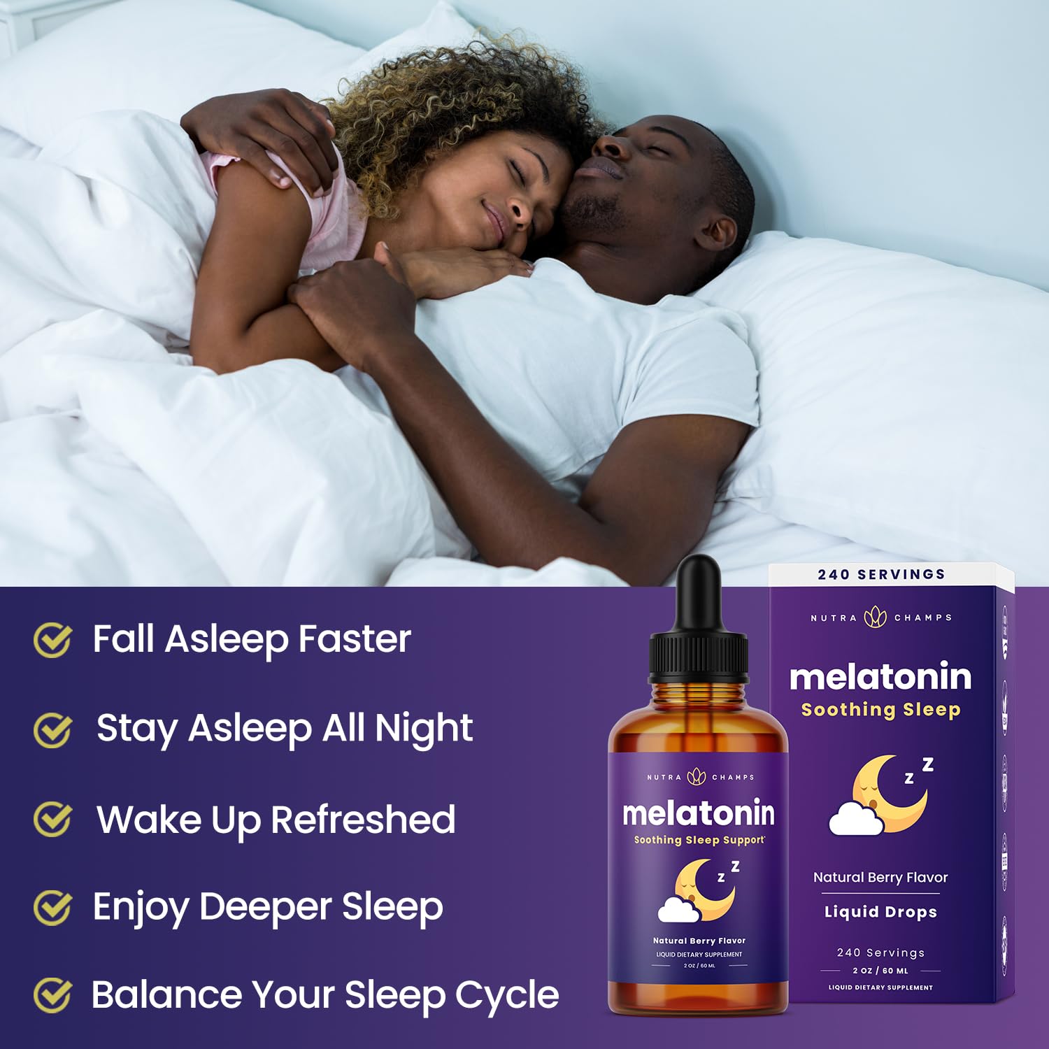 NutraChamps Melatonin Sleep Drops 57g ingredients list