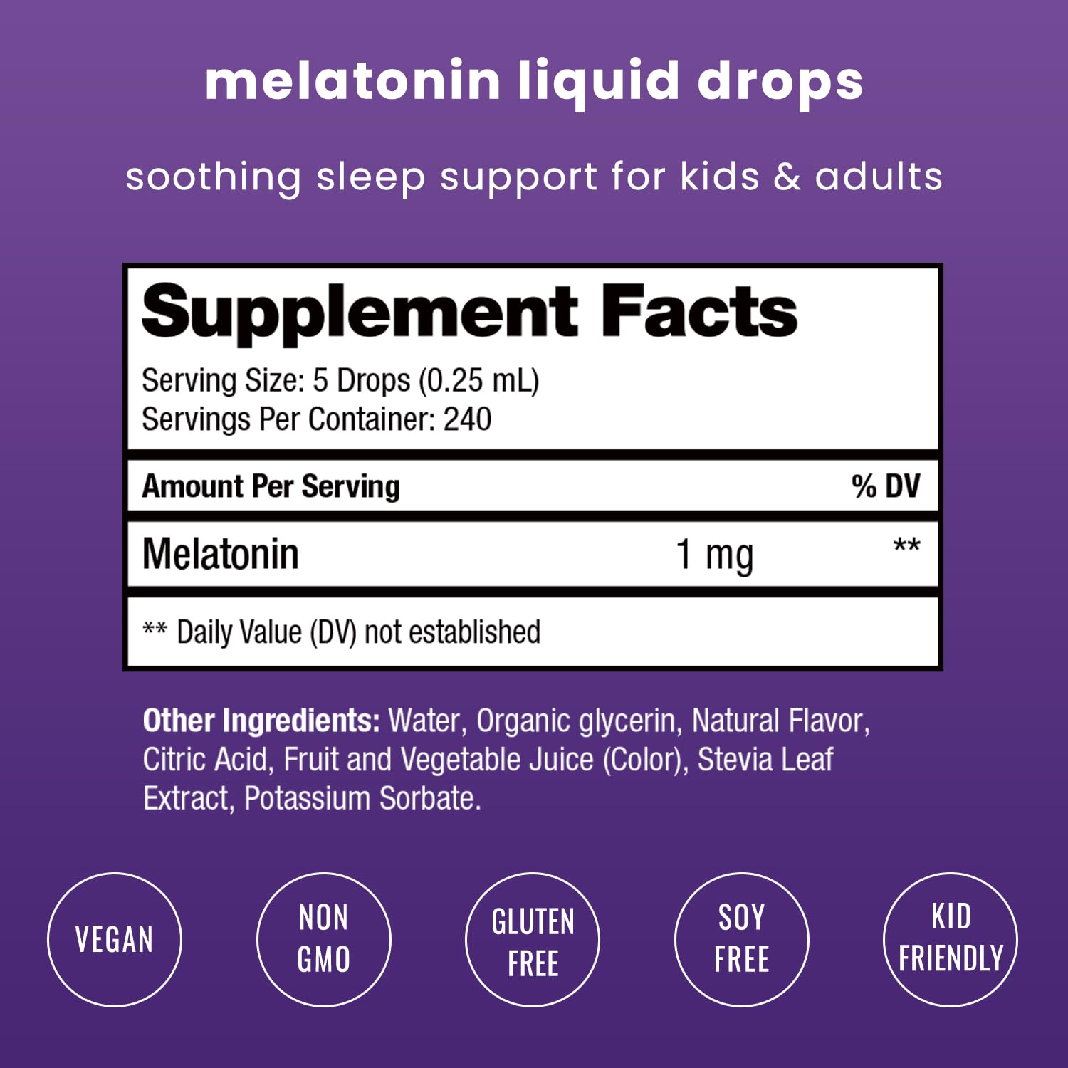 NutraChamps Melatonin Sleep Drops 57g with liquid dropper