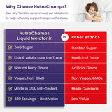 NutraChamps Melatonin Sleep Drops 57g with measuring dropper