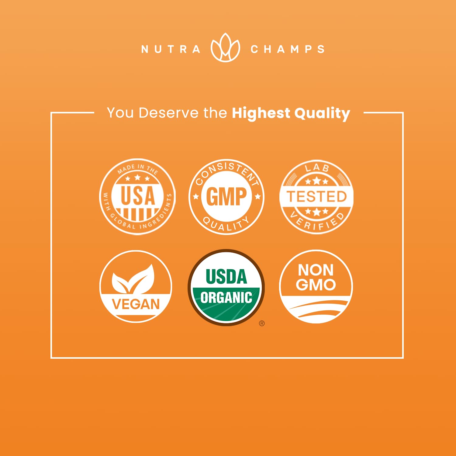 NutraChamps Organic Maca Capsules with a measuring spoon