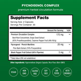 NutraChamps Pycnogenol Capsules side view showing ingredients