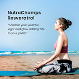 NutraChamps Resveratrol 1200mg supplement side view