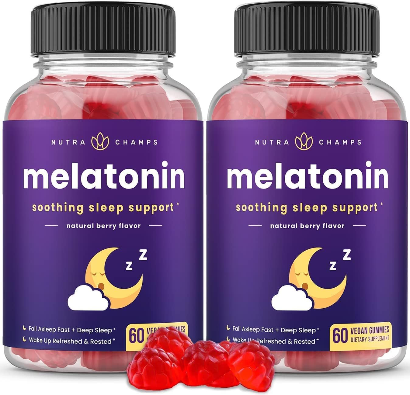 NutraChamps Sleep Gummies 60 Count front view