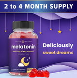 NutraChamps Sleep Gummies close-up of berry flavour