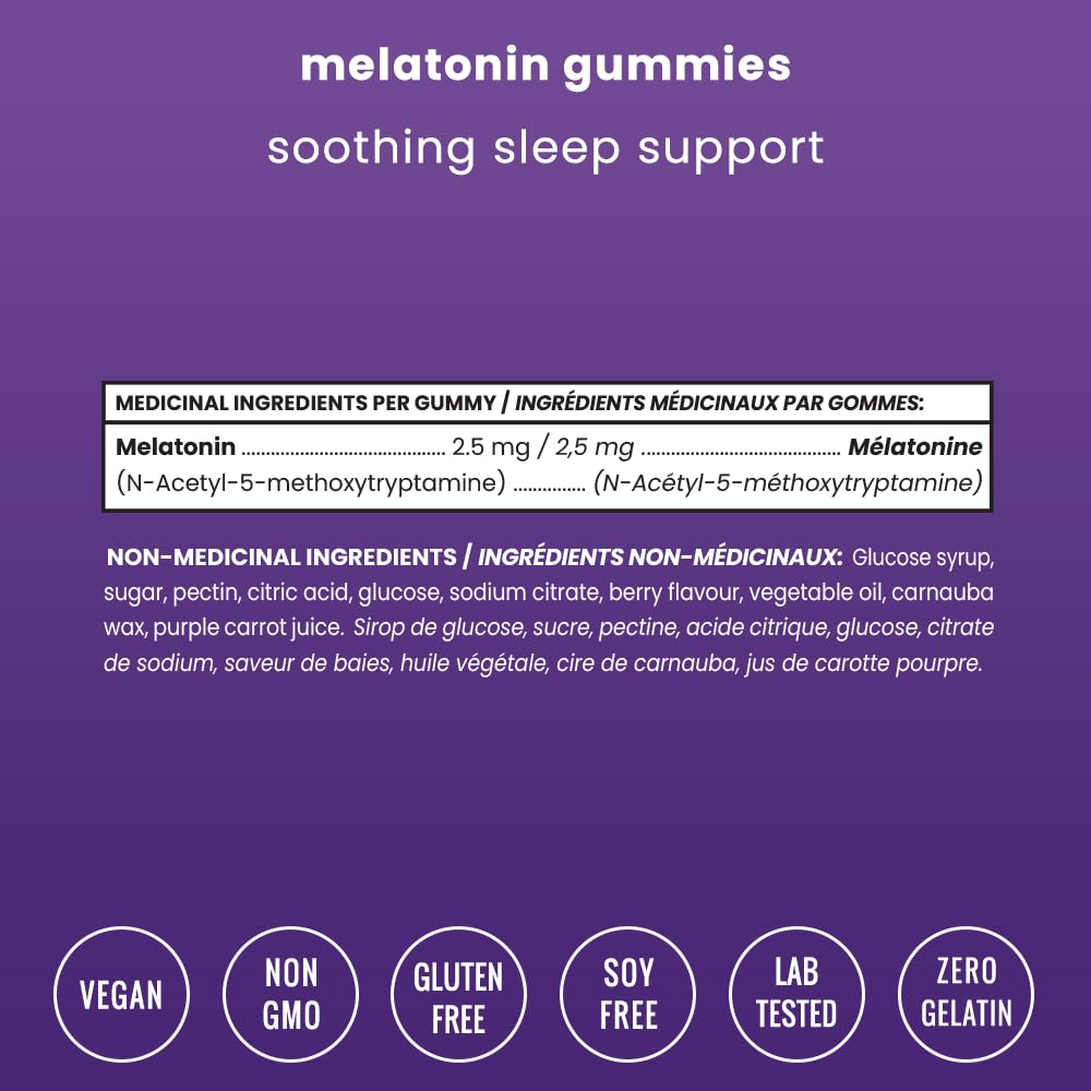 NutraChamps Sleep Gummies on a wooden table with a glass of water