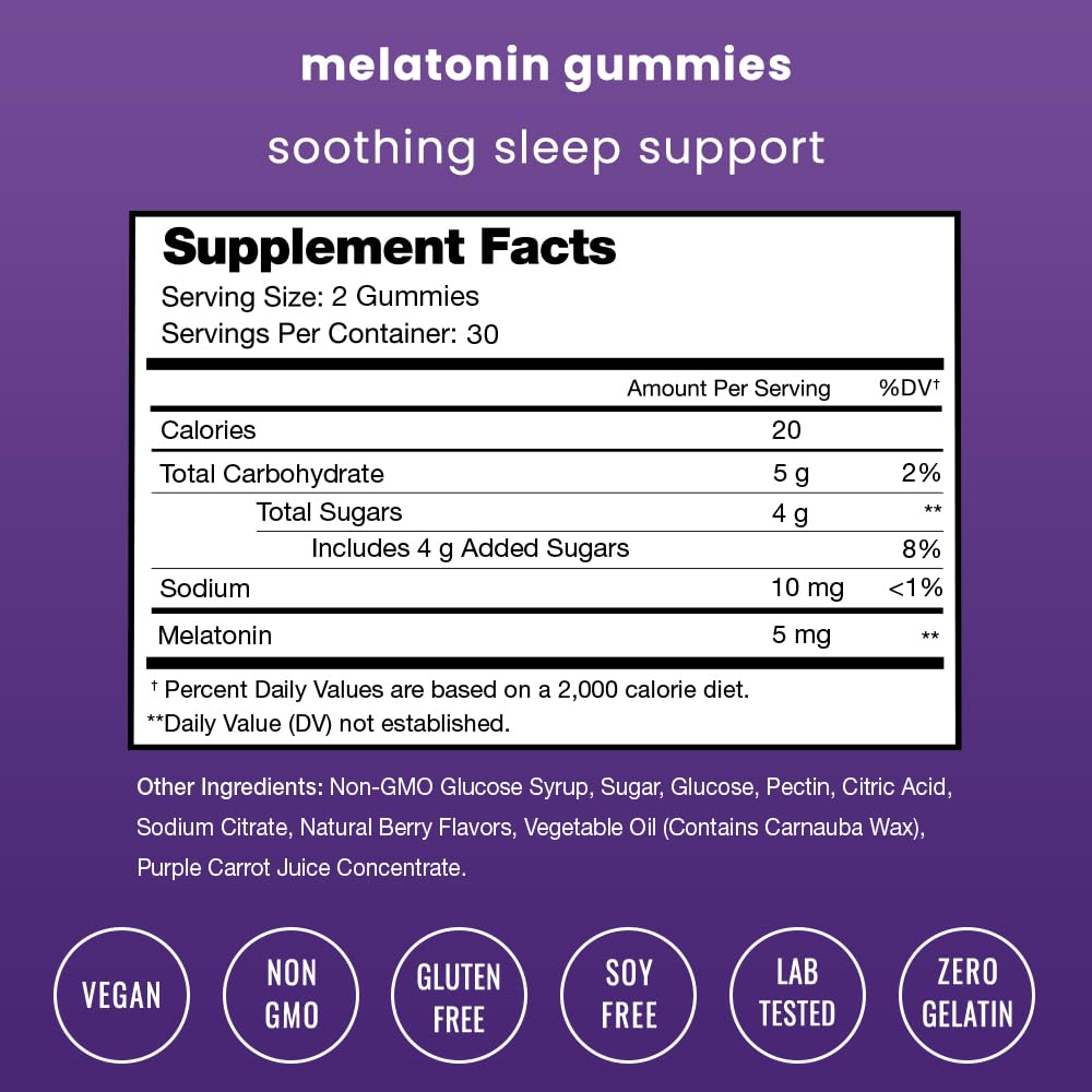 NutraChamps Sleep Gummies packaging with berry flavour