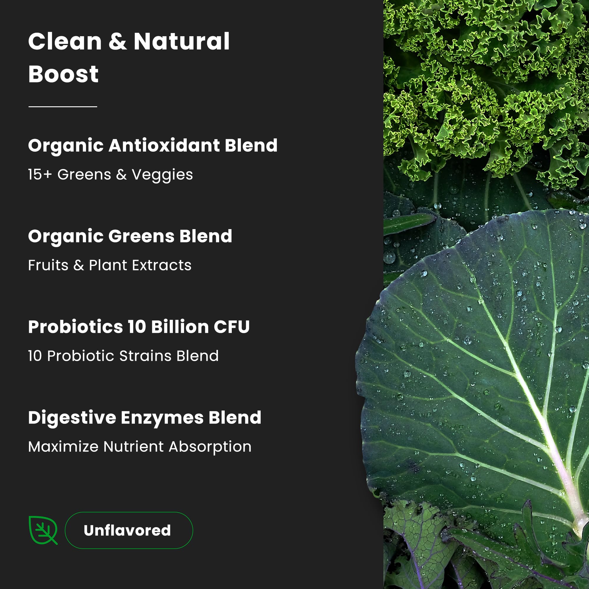 NutraChamps Super Greens Powder 590g mixed in a smoothie