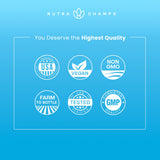 NutraChamps Super Greens Powder lifestyle scene with fruits