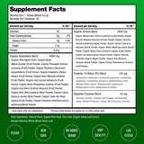 NutraChamps Super Greens Powder with fresh fruits and vegetables