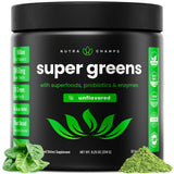 NutraChamps Super Greens Spirulina Powder 255g front view