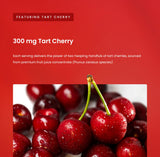 NutraChamps Tart Cherry Gummies nutritional information on packaging