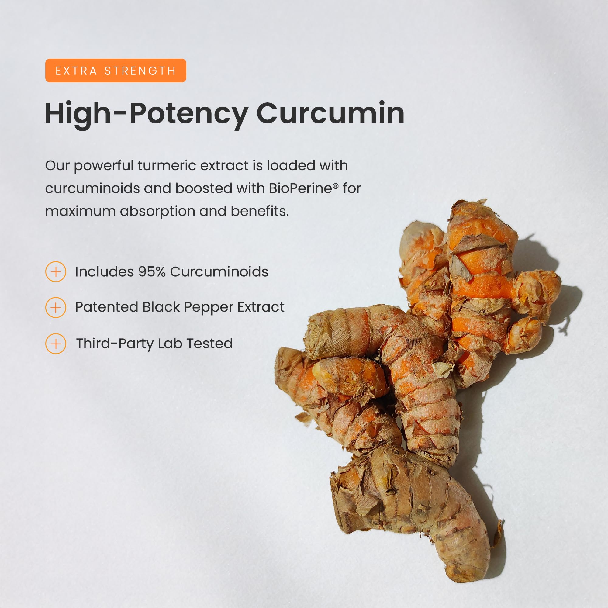 NutraChamps Turmeric Curcumin 1500mg supplement side view