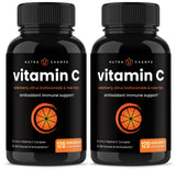 NutraChamps Vitamin C capsules front view with packaging