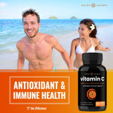 NutraChamps Vitamin C capsules in a lifestyle setting