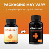 NutraChamps Vitamin C capsules on a wooden table