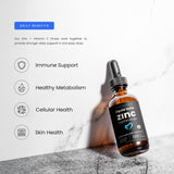NutraChamps Zinc Liquid Drops 113g bottle with label