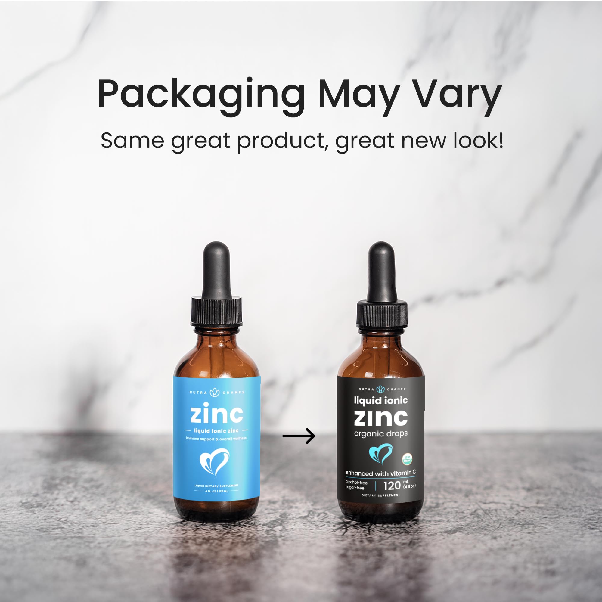 NutraChamps Zinc Liquid Drops 113g dosage dropper