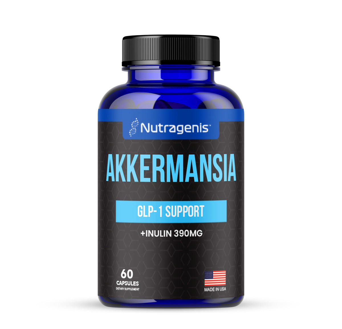 Nutragenis Advanced Akkermansia Probiotic 60 Capsules front view