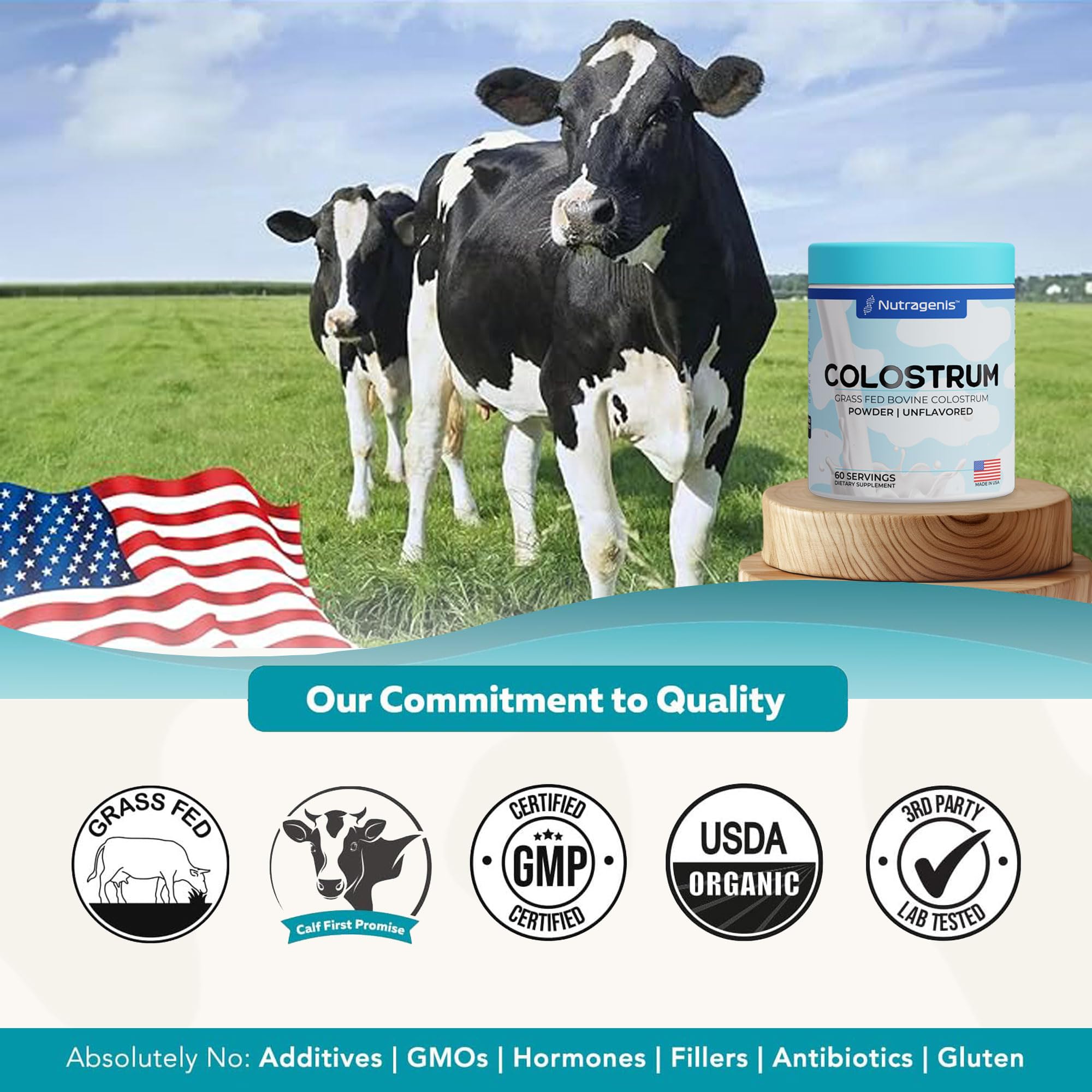 Nutragenis Colostrum Powder 91g nutritional information