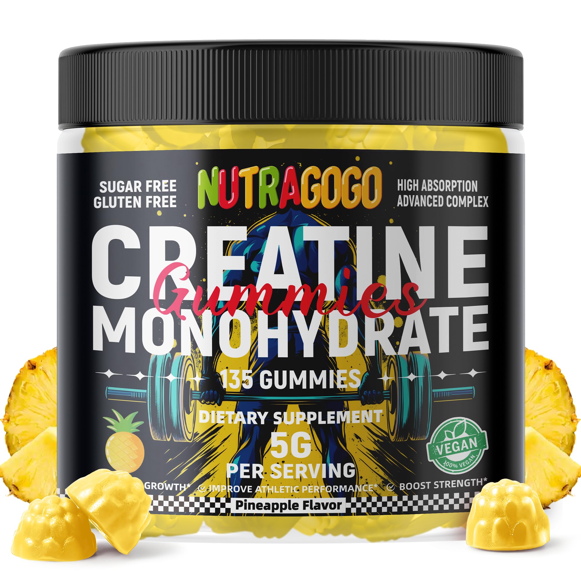 NUTRAGOGO Creatine Monohydrate Gummies packaging details